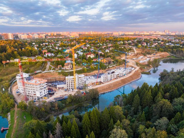 Фотоотчет со стройплощадки Прайм квартала "Отрада на реке"