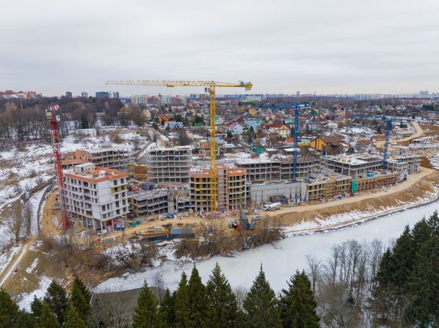 Отчет о строительстве Прайм квартала Отрада на реке - январь